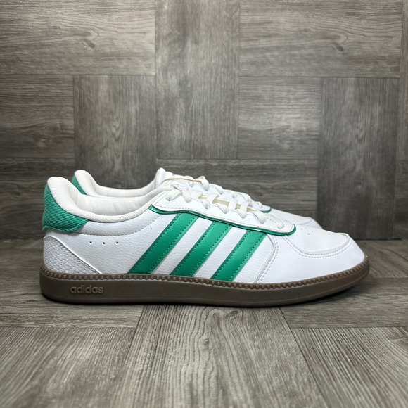 adidas Shoes - Adidas Breaknet Sleek Cloudfoam Women 8.5 White Green Gum Leather NEW ID6288